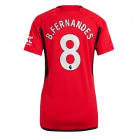 Ženski Nogometni dresi Manchester United Bruno Fernandes #8 Domači 2023-24 Kratek Rokav